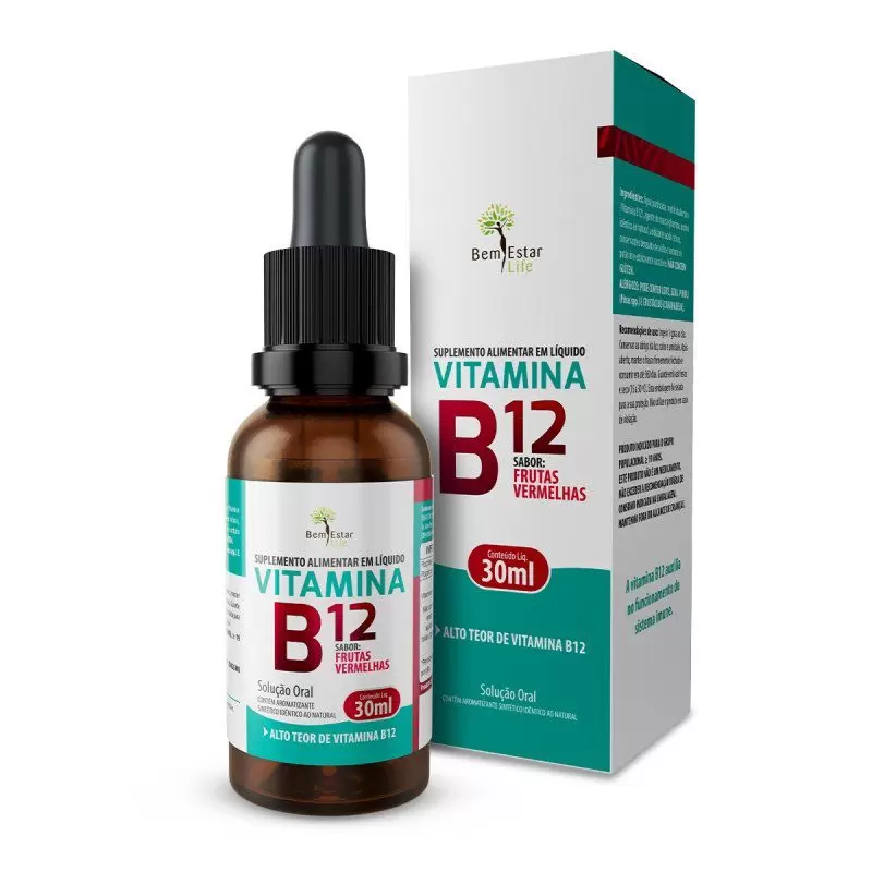 VITAMINA B12 GOTAS - Frutas vermelhas 