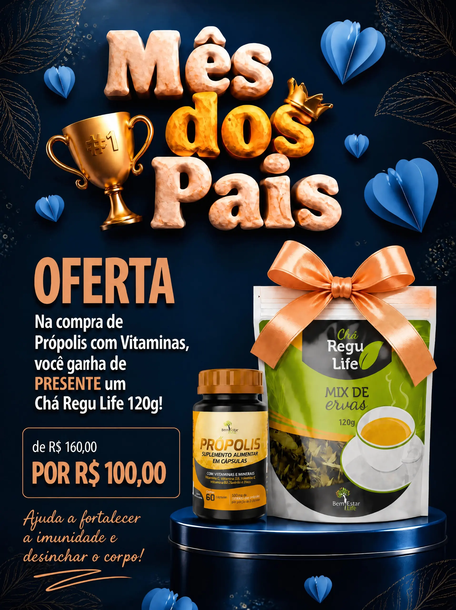 PROPOLIS COM ZINCO brinde CHA REGU LIFE 