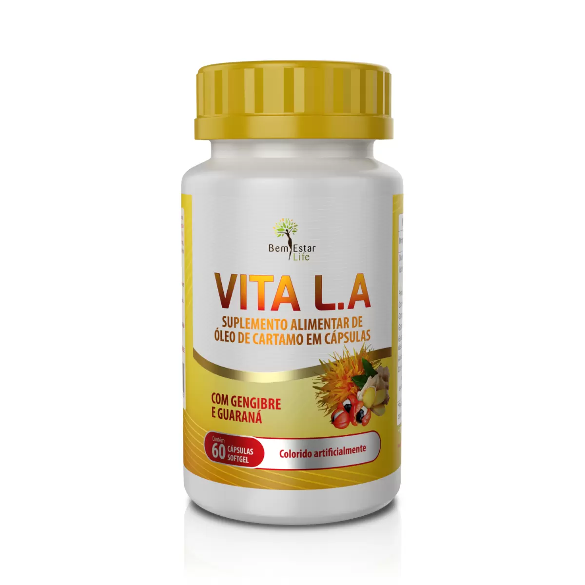 VITA LIFE L.A - Óleo de Cartamo, Gengibre e Guaraná