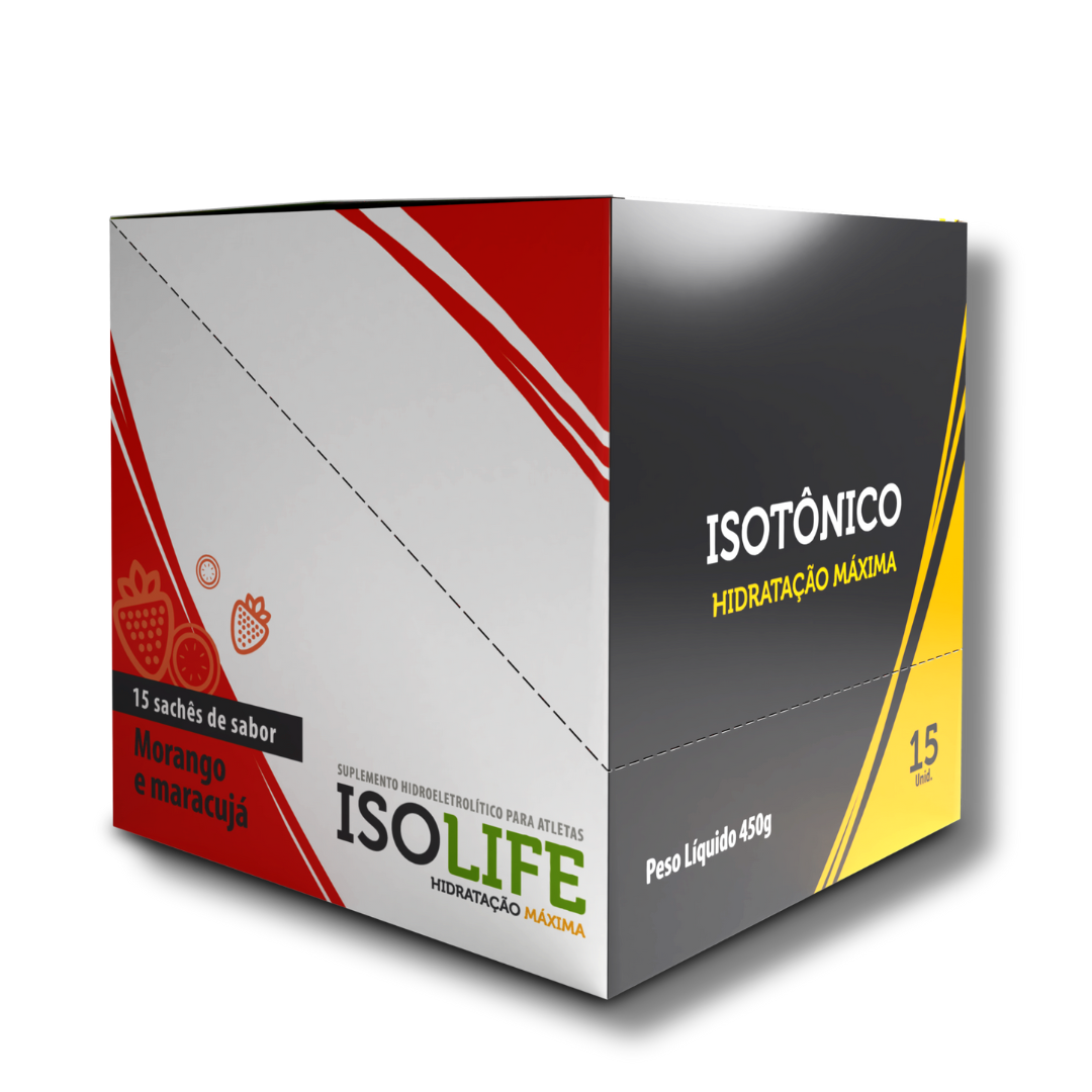 ISO LIFE - ISOTONICO - MORANGO C/ MARACÚJA 