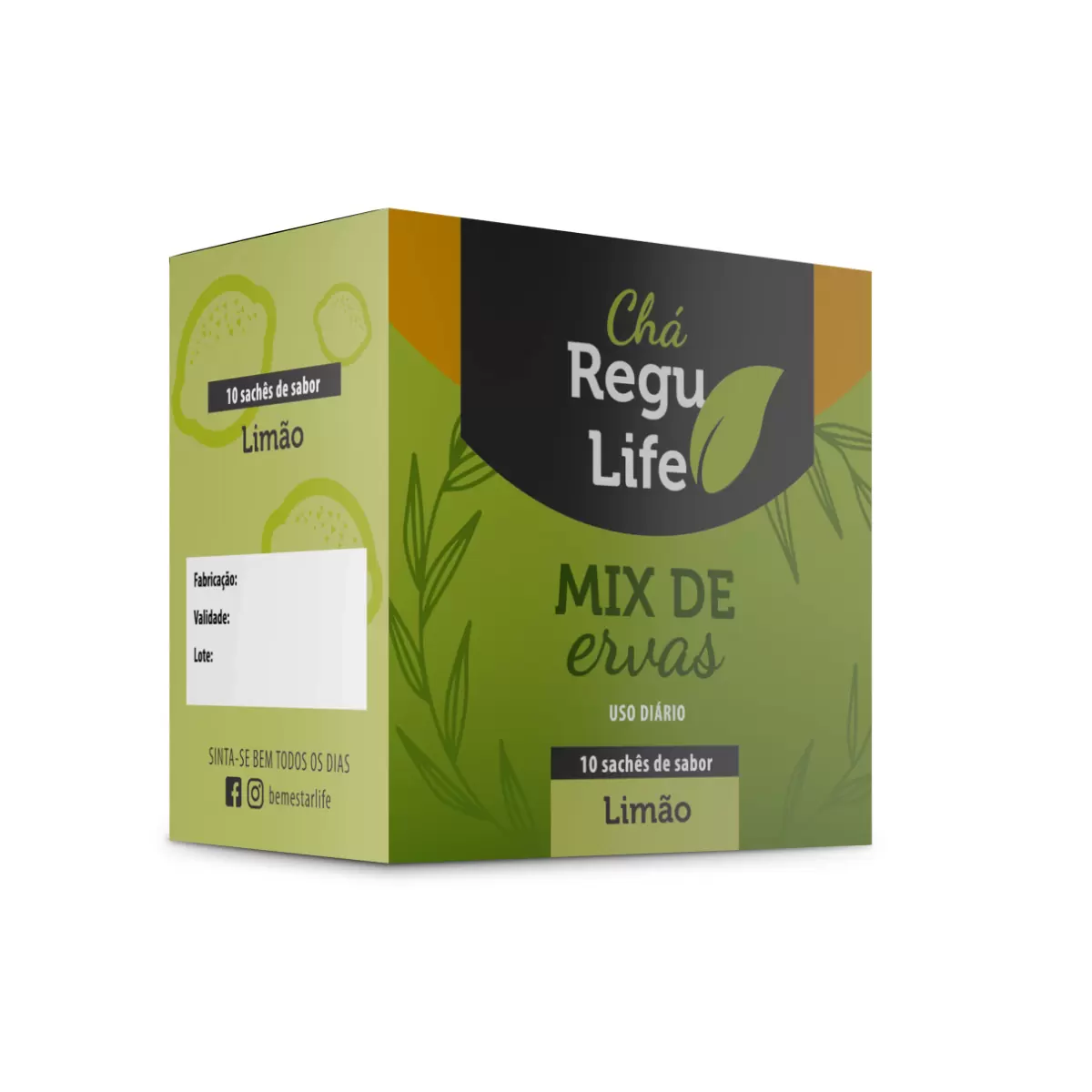 CHÁ REGU LIFE 10 Saches - LIMÃO
