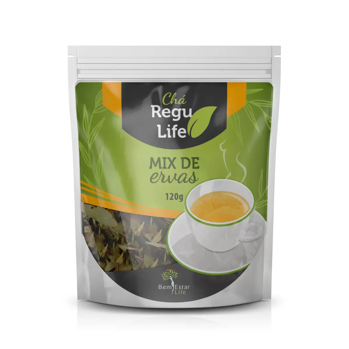 CHÁ REGU LIFE - PACOTE 120 G