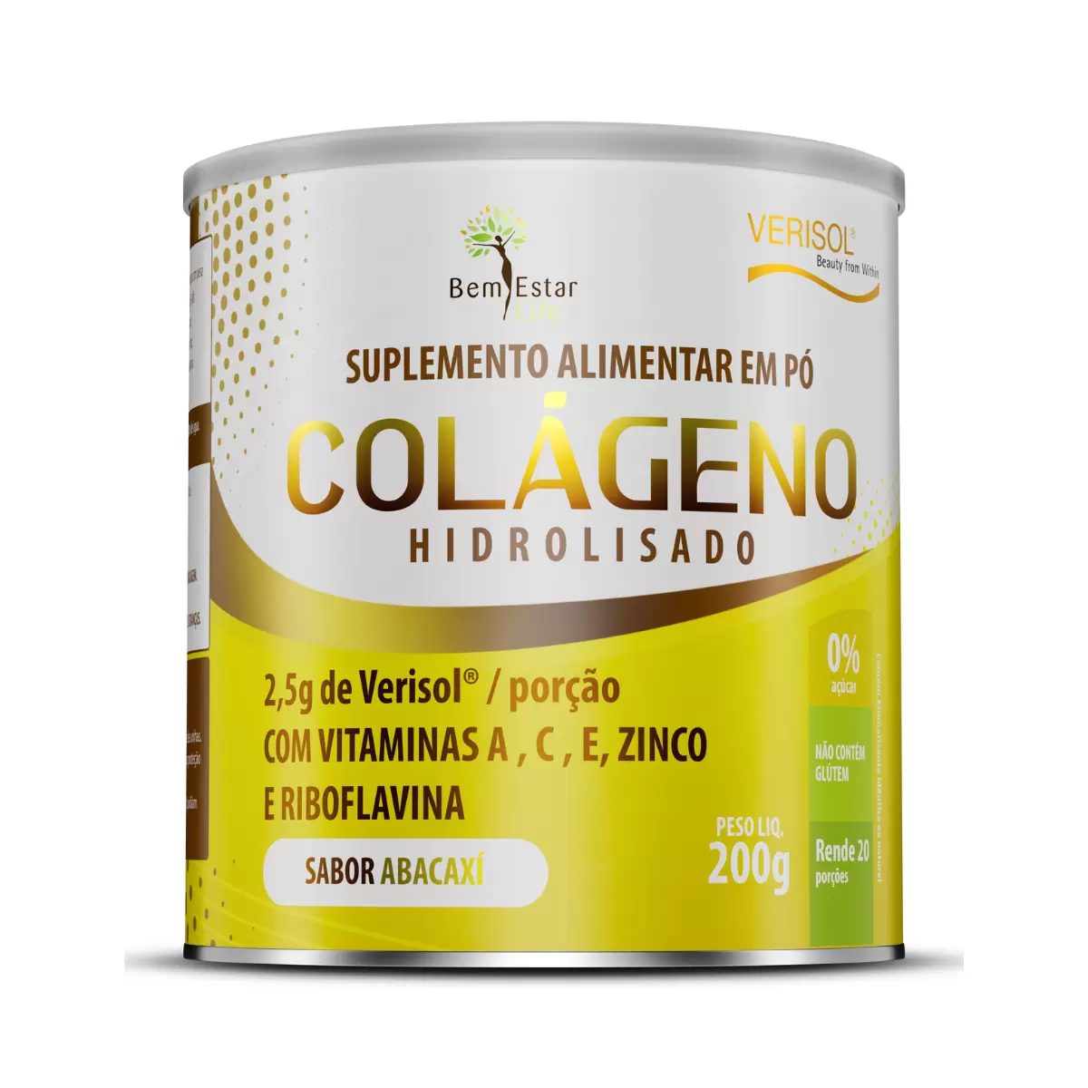 COLAGENO EM PÓ COM VERISOL - ABACAXI