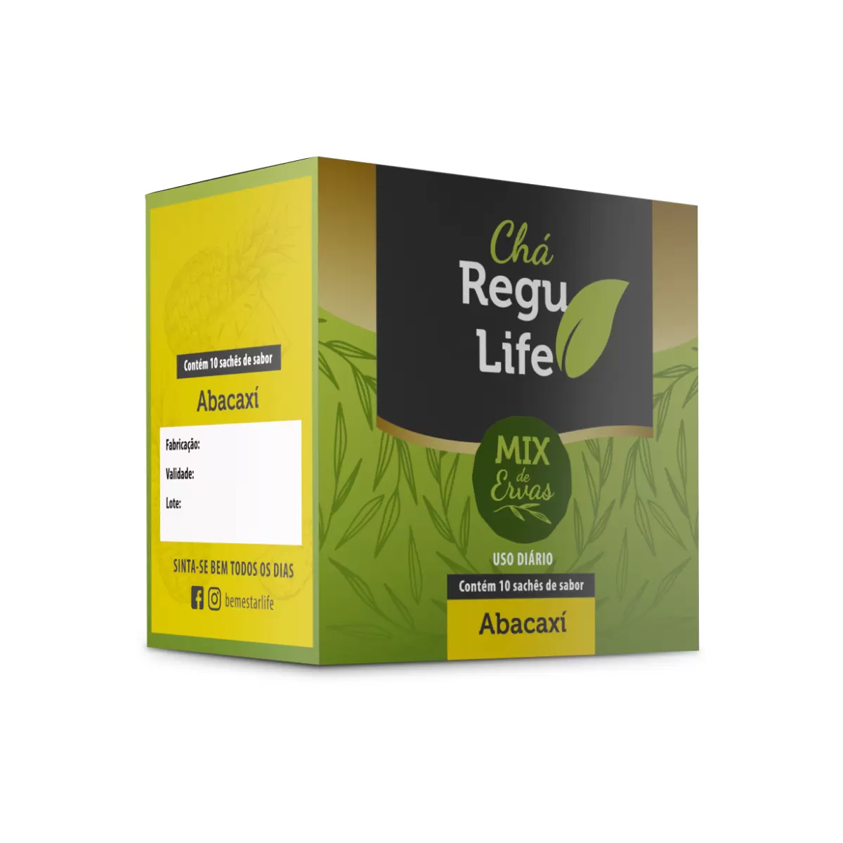 CHÁ REGU LIFE 10 Saches - ABACAXI
