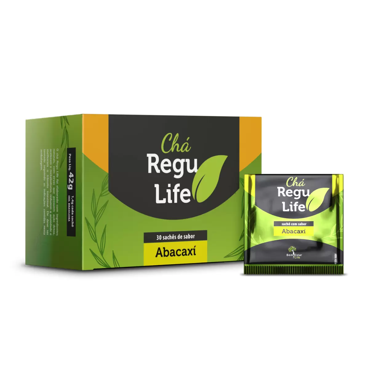 CHÁ REGU LIFE 30 Saches - ABACAXI